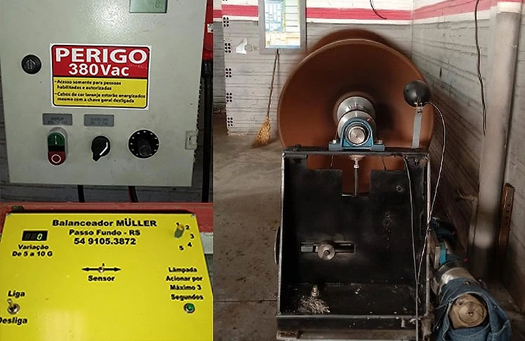 Máquina Balanceadora em Operação