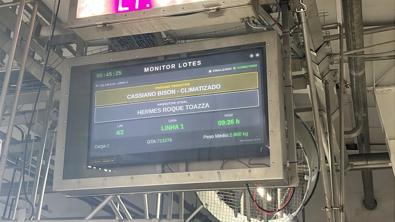 Monitor de Lotes Industrial